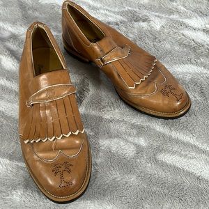 Tommy Bahama leather golf loafers size 8.5.